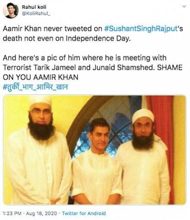 Twitter user's false claim against Aamir Khan Twitter user's false claim against Aamir Khan