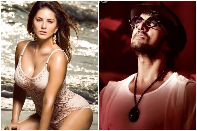 Sunny Leone and Sudeep. Sunny Leone and Sudeep