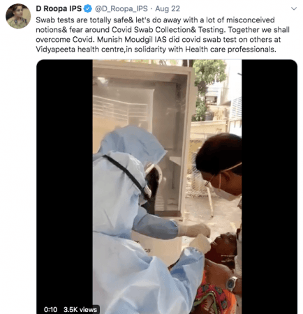 D Roopa tweet