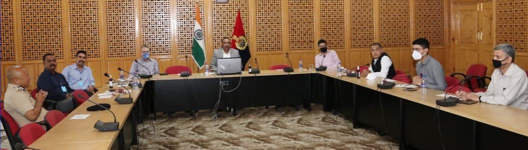 The meeting was attended by Shri S. J. M. Gillani ADGP (Coord.) PHQ, Shri A.G. Mir, ADGP (Hqrs.) PHQ, Shri T. Namgyal IGP (Traffic) J&K, Shri M. K. Sinha, IGP (Crime) J&K, Shri Garib Dass, IGP (Hqrs.) PHQ, Shri Alok Kumar, IGP (CIV) PHQ and Shri Rayees Mohammad Bhat, AIG (P&T) PHQ. Jammu and Kashmir