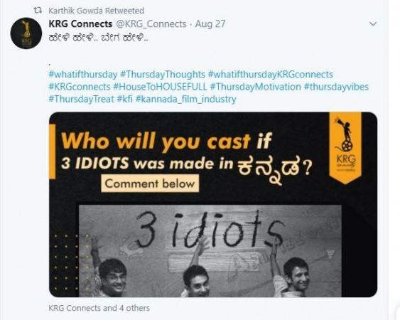 3 Idiots Kannada remake