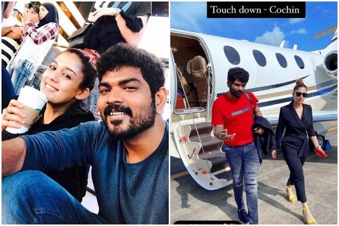 Celebrity couple Nayan and Vignesh celebrate Onam in Kochi. Nayanthara and Vignesh Shivan in Kerala