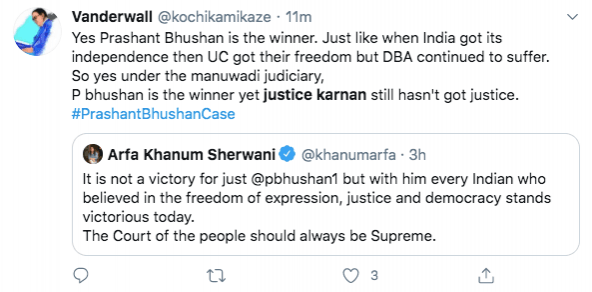 Tweet on Justice Karnan