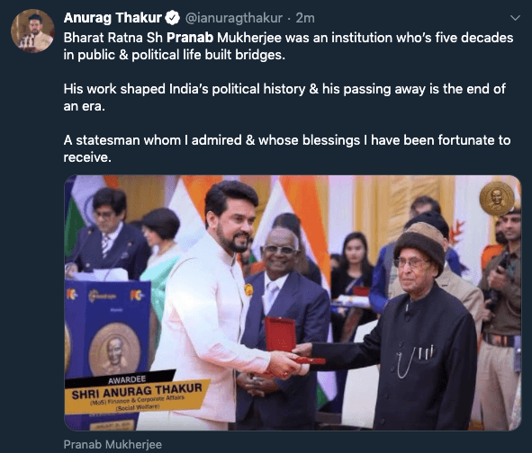 Pranab da no more
