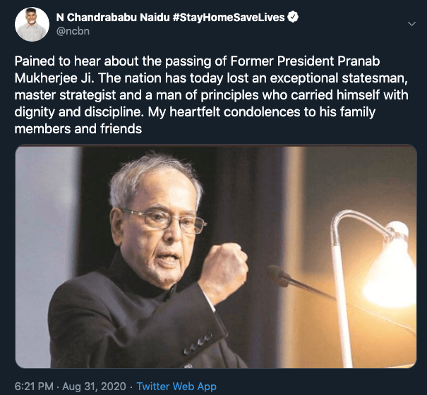Pranab da no more