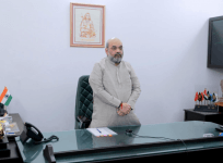 Amit Shah attends Union cabinet meeting