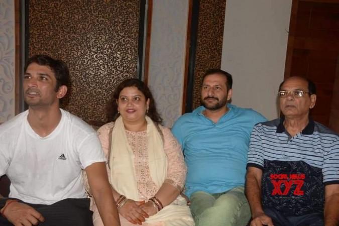 Sushant with his family members. Sushant's Family