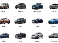Hyundai car range in India