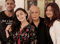 Rahul Bhatt, Alia Bhatt, Mahesh Bhatt and Pooja Bhatt