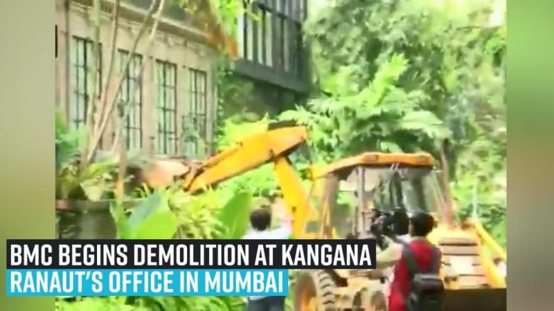 BMC begins demolition at Kangana Ranaut's office in Mumbai