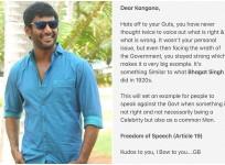 Tamil actor Vishal and his statement on Kangana Ranaut