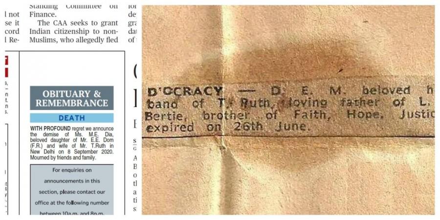 Mock obituary