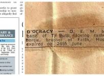 Mock obituary