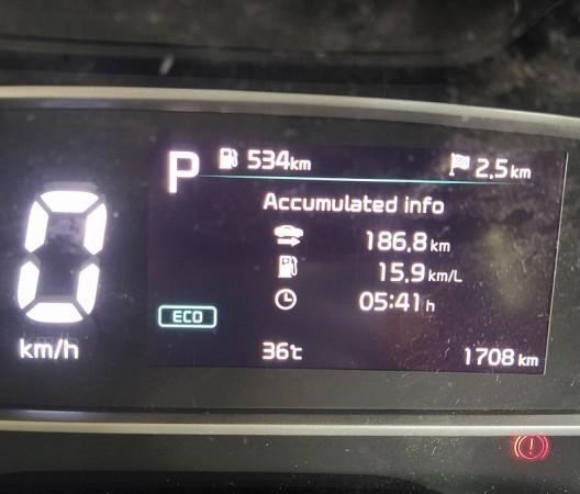 KIA Sonet's Fuel Efficiency as extracted by IBT on the first media drive KIA Sonet Fuel Efficiency