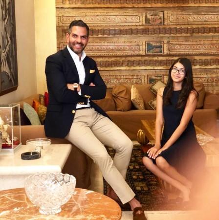 Sanjay Kapur with his daughter