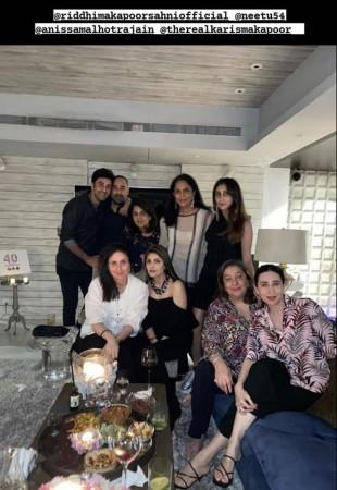 Riddhima's birthday bash