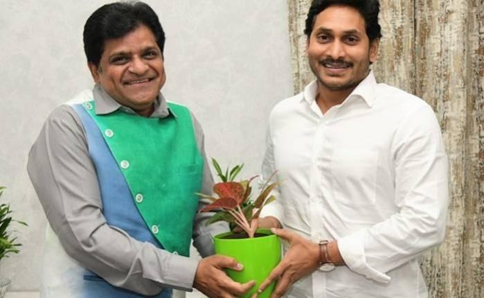 Comedian Ali with AP Chief Minister YS Jagan Mohan Reddy Comedian Ali with AP Chief Minister YS Jagan Mohan Reddy