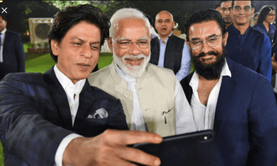 pm modi with srk and aamir
