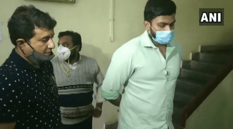 Yuvraj RV arrives for questioning at CCB