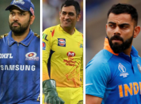 Rohit Sharma, MS Dhoni, Virat Kohli