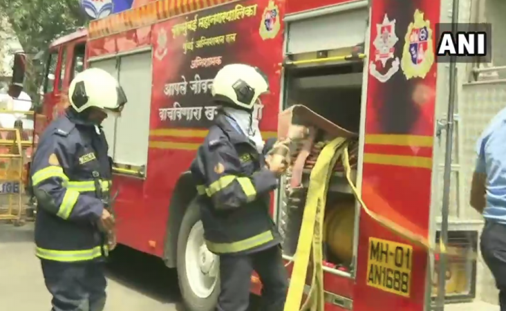 Fire at Exchange Building in Mumbai