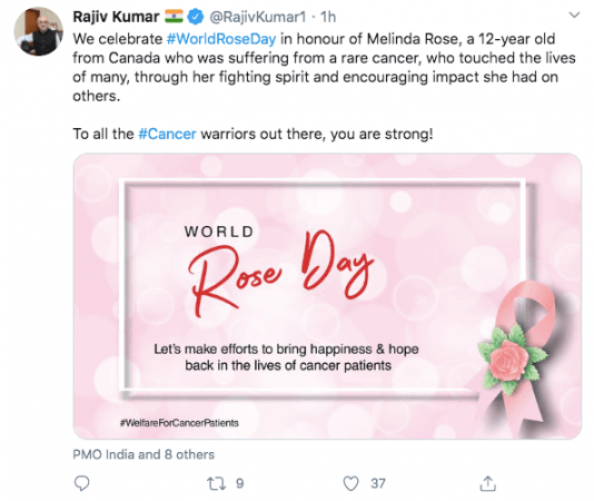 World rose day tweet