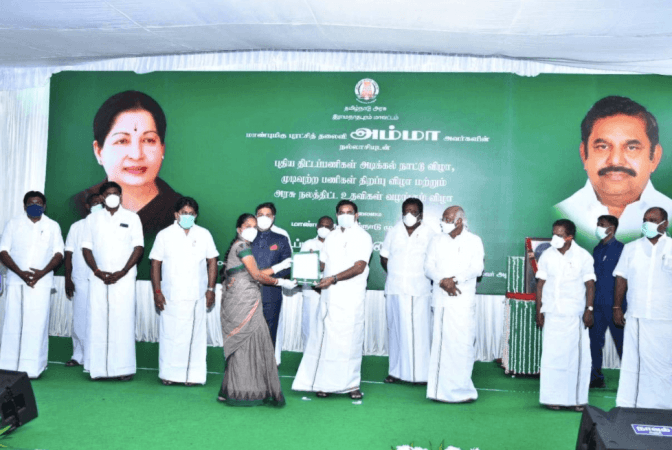 Vanathi Devi receives appointment from TN CM