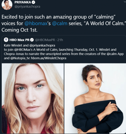 Kate Winslet and Priyanka Chopra