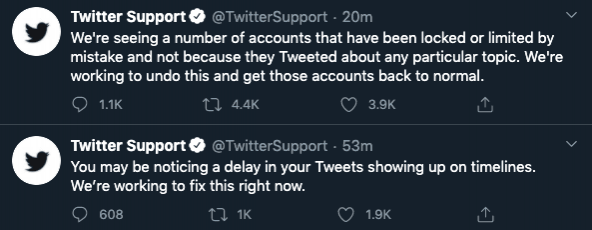 Twitter issues