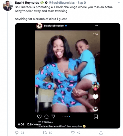 TikTok 'baby' challenge