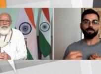 Modi with Kohli.