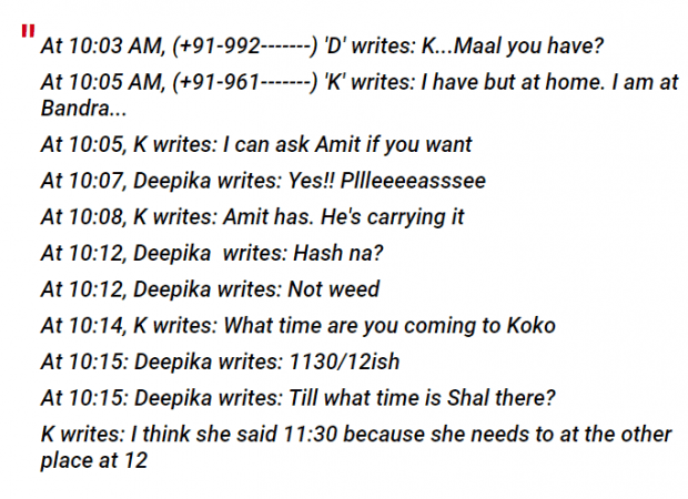 Deepika leaked chat Deepika leaked chat