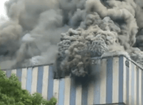 Huawei lab in China caught fire