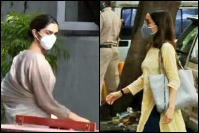 Deepika and Shraddha at NCB office