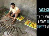 Tejasvi Surya's viral pic posing with weapons is highly out of context
