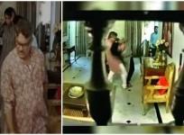 Purushottam Sharma beating up his wife