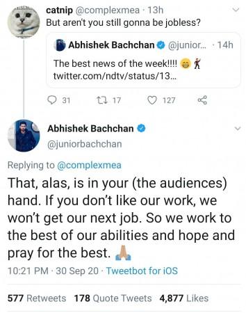 Abhishek Bachchan twitter