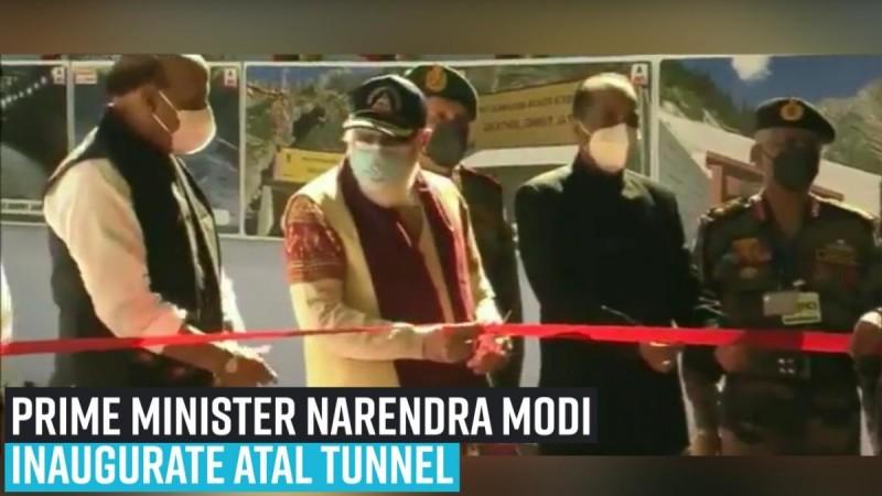 9.02 km long Atal Tunnel that connects Manali to Lahaul-Spiti valley inaugurated by Prime Minister Narendra Modi
