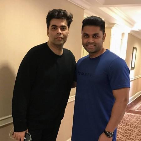 Karan Johar with his dietician Kunal Gir