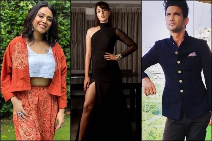 Swara Bhaskar, Rhea chakraborty, sushant SIngh Rajput
