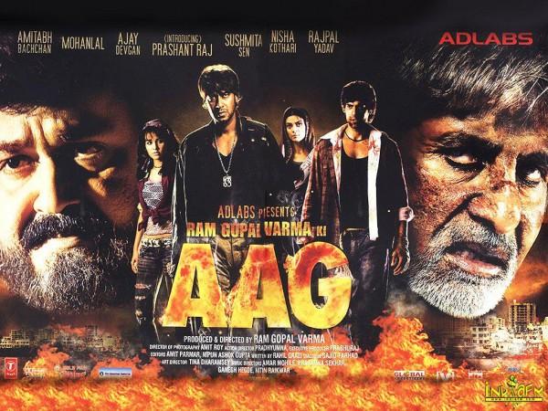 Ram Gopal Varma Ki Aag movie poster Ram Gopal Varma Ki Aag movie poster