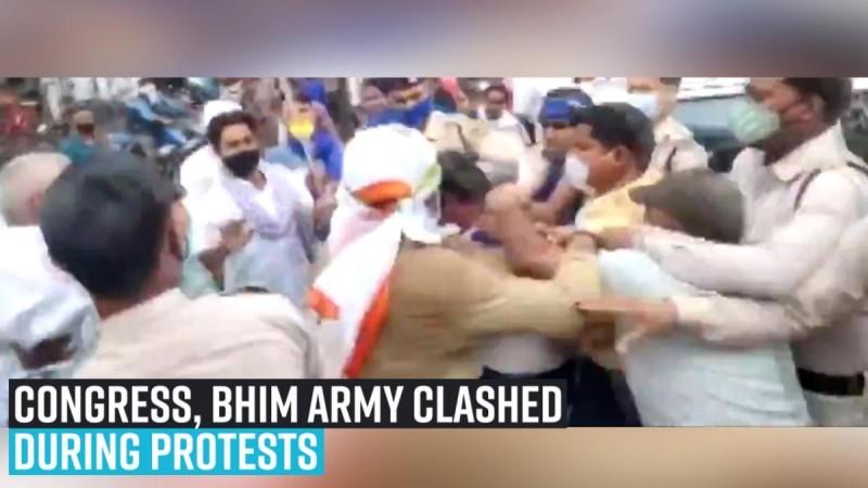 Hathras gangrape: Congress, Bhim Army clashed during protests