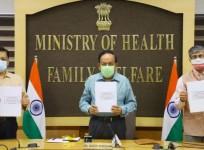 Union Health Minister Harsh Vardhan releases the AYUSH ministry's Covid treatment protocol