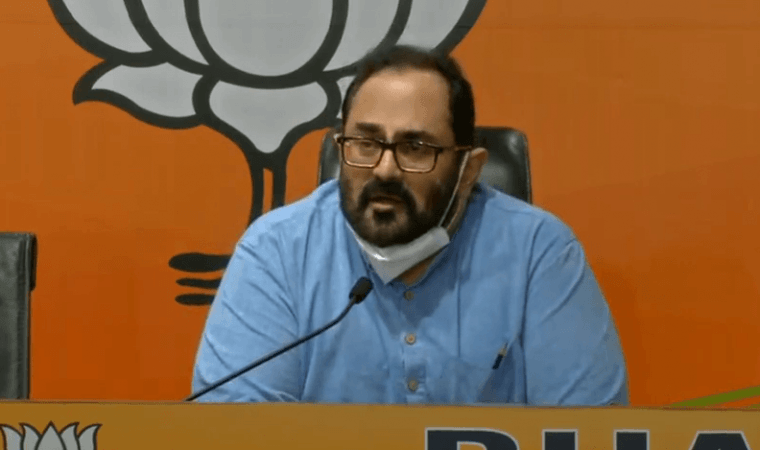 BJP spokesperson Rajeev Chandrasekhar