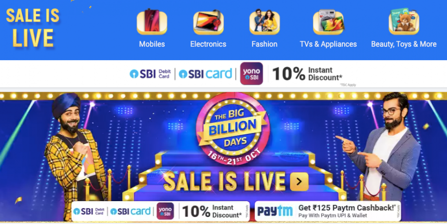 Flipkart Big Billion Days Sale Flipkart Big Billion Days Sale