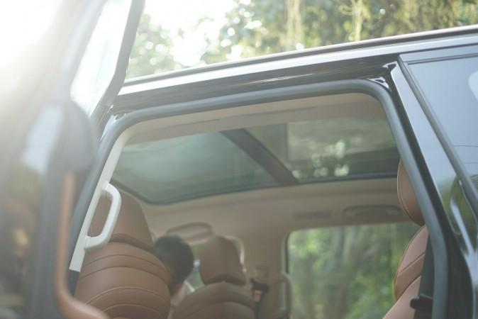 MG Gloster panoramic sunroof 2020 MG Gloster review