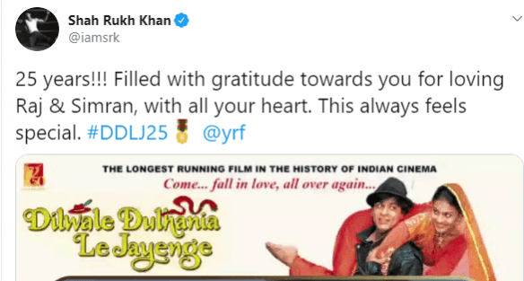 Shah Rukh's tweet Shah Rukh's tweet