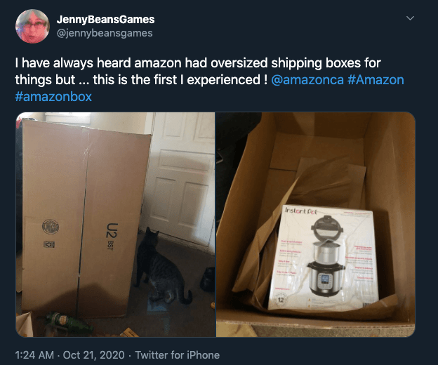 Amazon packaging problem