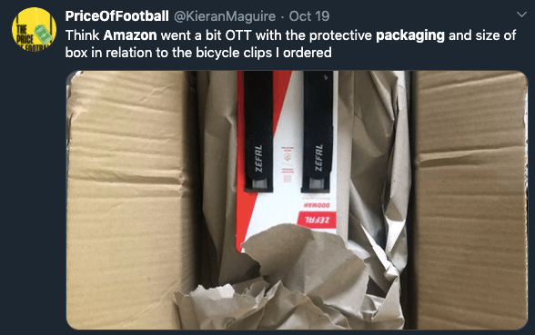Amazon packaging problem