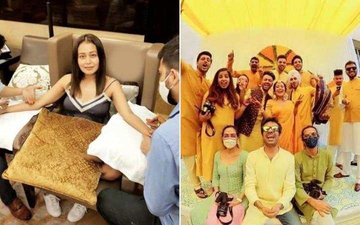 Neha Kakkar's mehendi ceremony Neha Kakkar's mehendi ceremony
